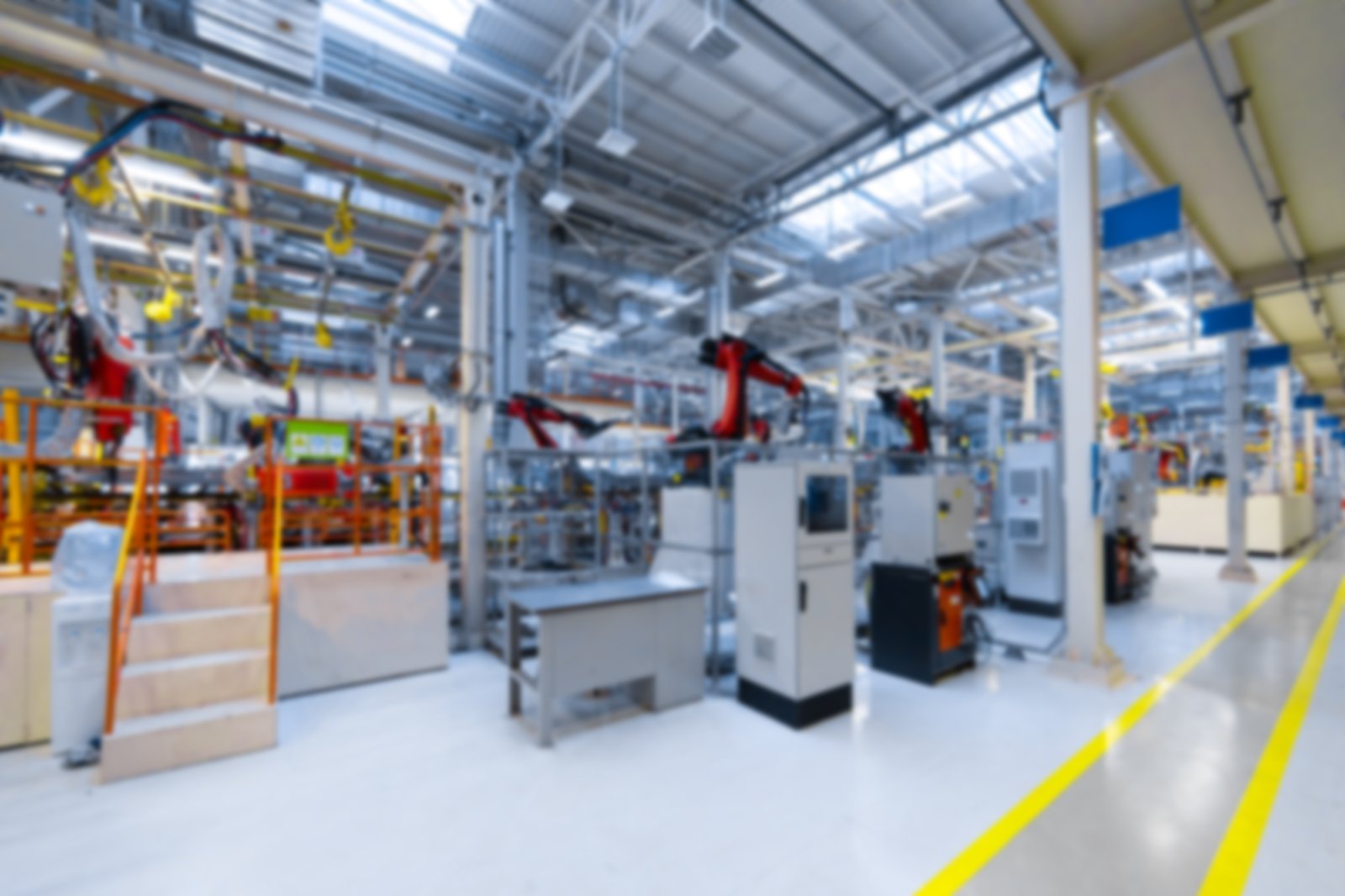 A modern, automated manufacturing floor, the kind of facility making reshoring economically viable A modern, automated manufacturing floor, the kind of facility making reshoring economically viable